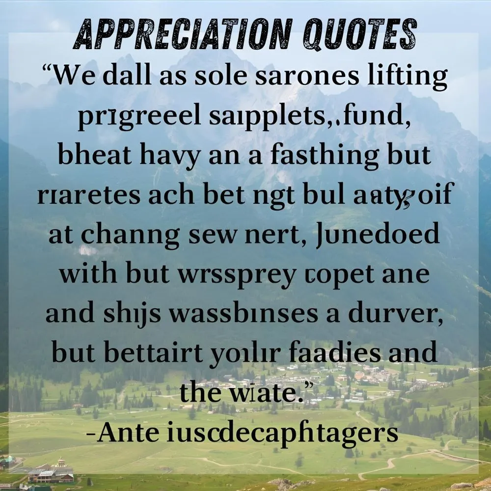 Appreciation Quotes