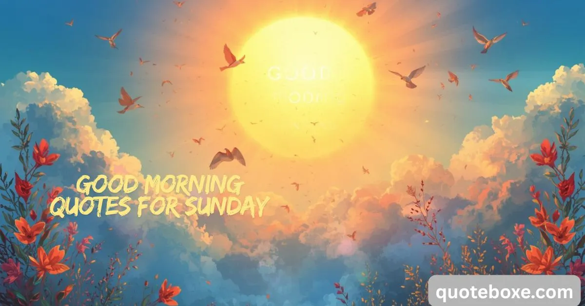 Good Morning Quotes for Sunday