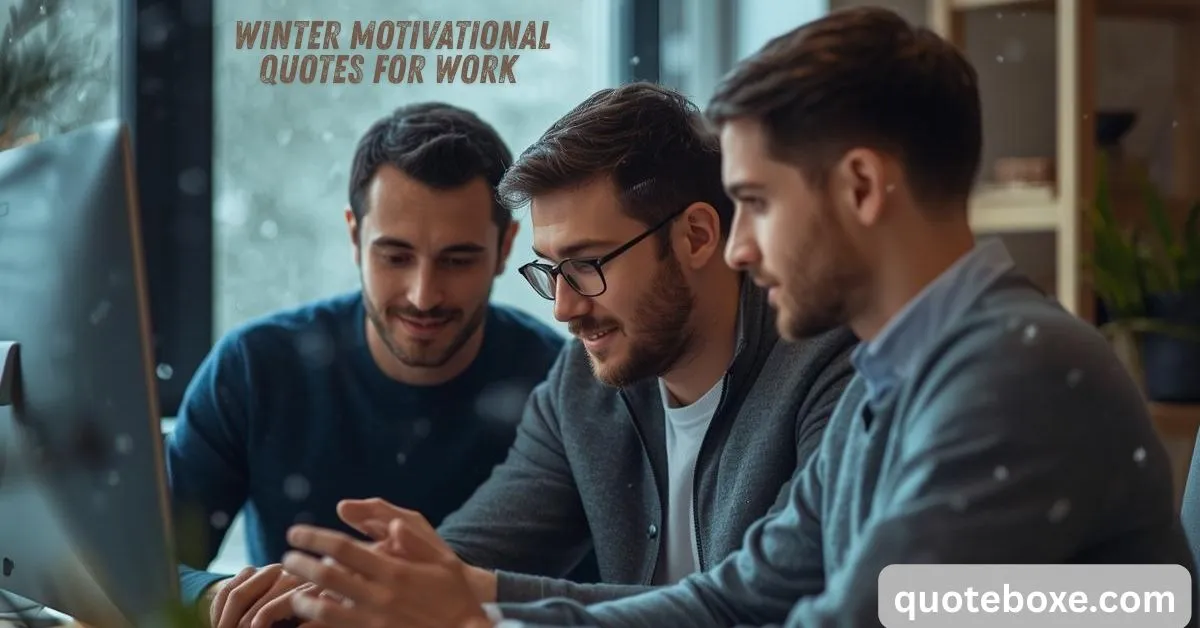 Winter Motivational Quotes for Work