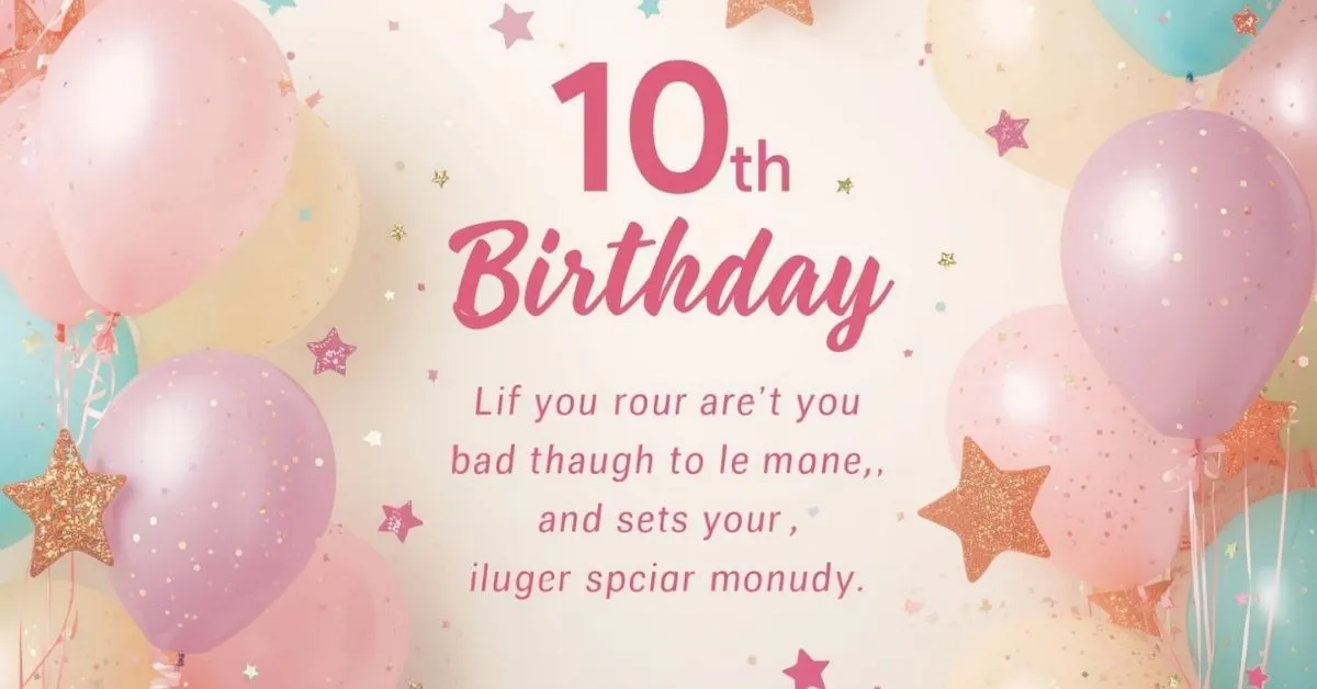 10th Birthday Quotes for Daughter