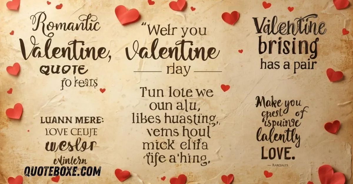 Romantic Valentine Quotes